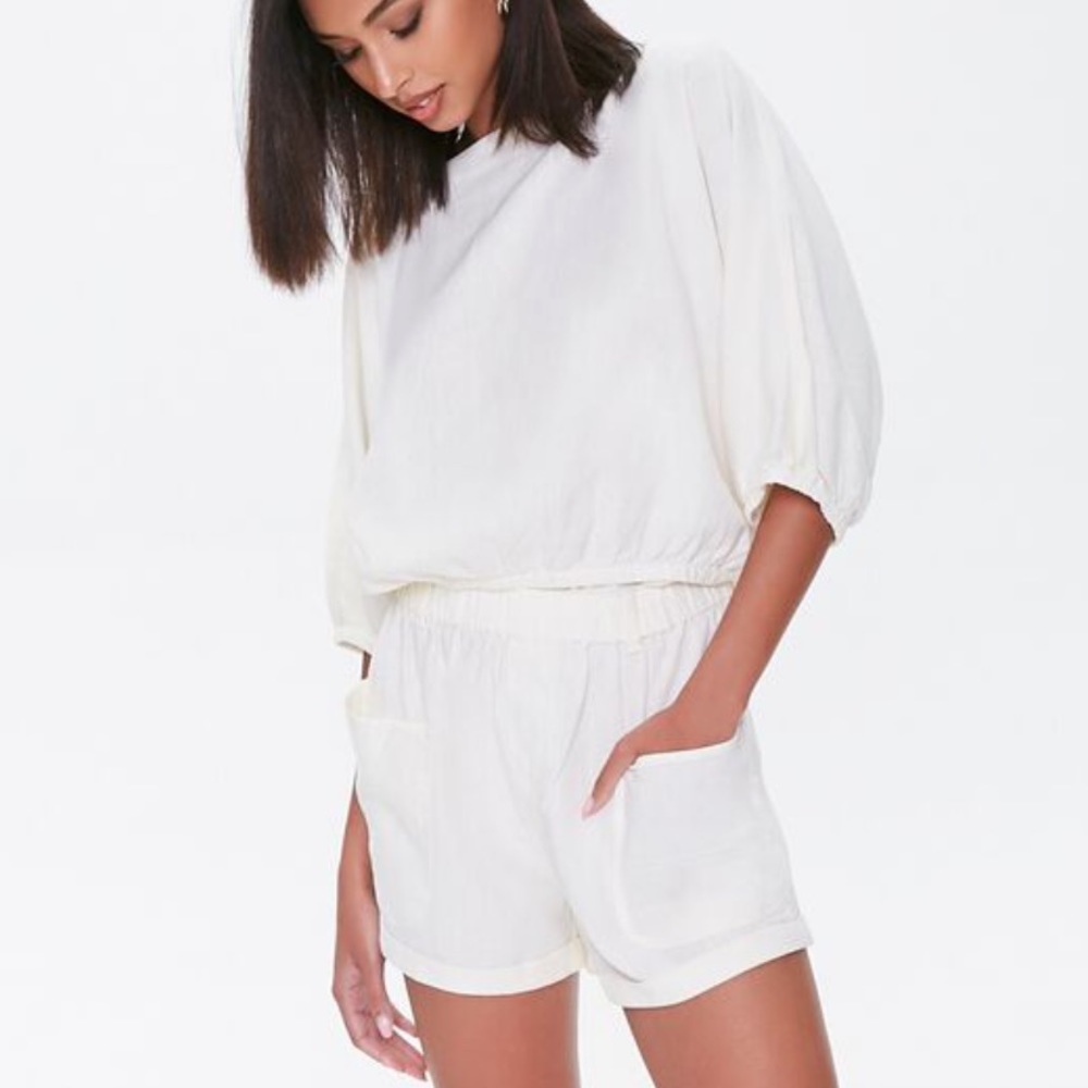 Kendall & Kylie Matching Shorts Set Linen